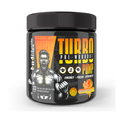 TURBO PUMP A HIGH QUALITY PRE-WORKOUT 250G, WITH LAB CERTIFICATE.