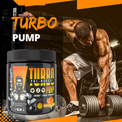 TURBO PUMP A HIGH QUALITY PRE-WORKOUT 250G, WITH LAB CERTIFICATE.