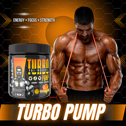 TURBO PUMP A HIGH QUALITY PRE-WORKOUT 250G, WITH LAB CERTIFICATE.