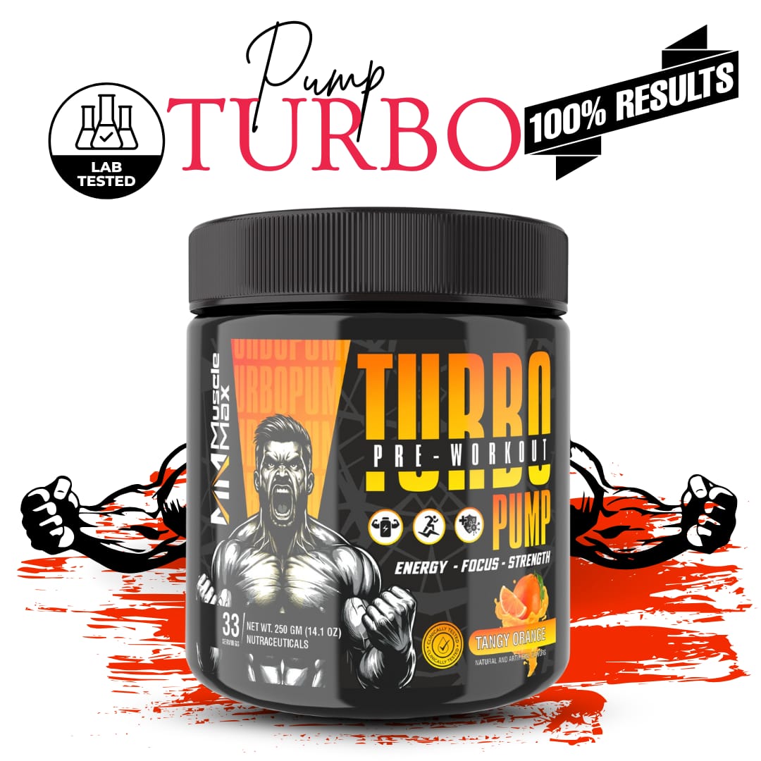 TURBO PUMP A HIGH QUALITY PRE-WORKOUT 250G, WITH LAB CERTIFICATE.